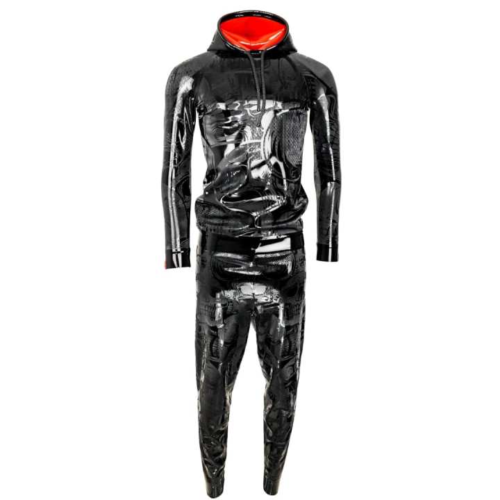 Outfit SKULL No.4 Latex Laser Edition Hoodie & Pants long